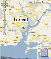 Plan d'accès LELU Marine Lorient Morbihan